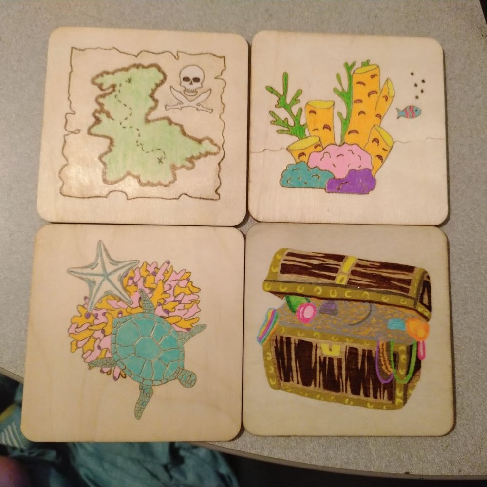 Ocean Themed Coasters
